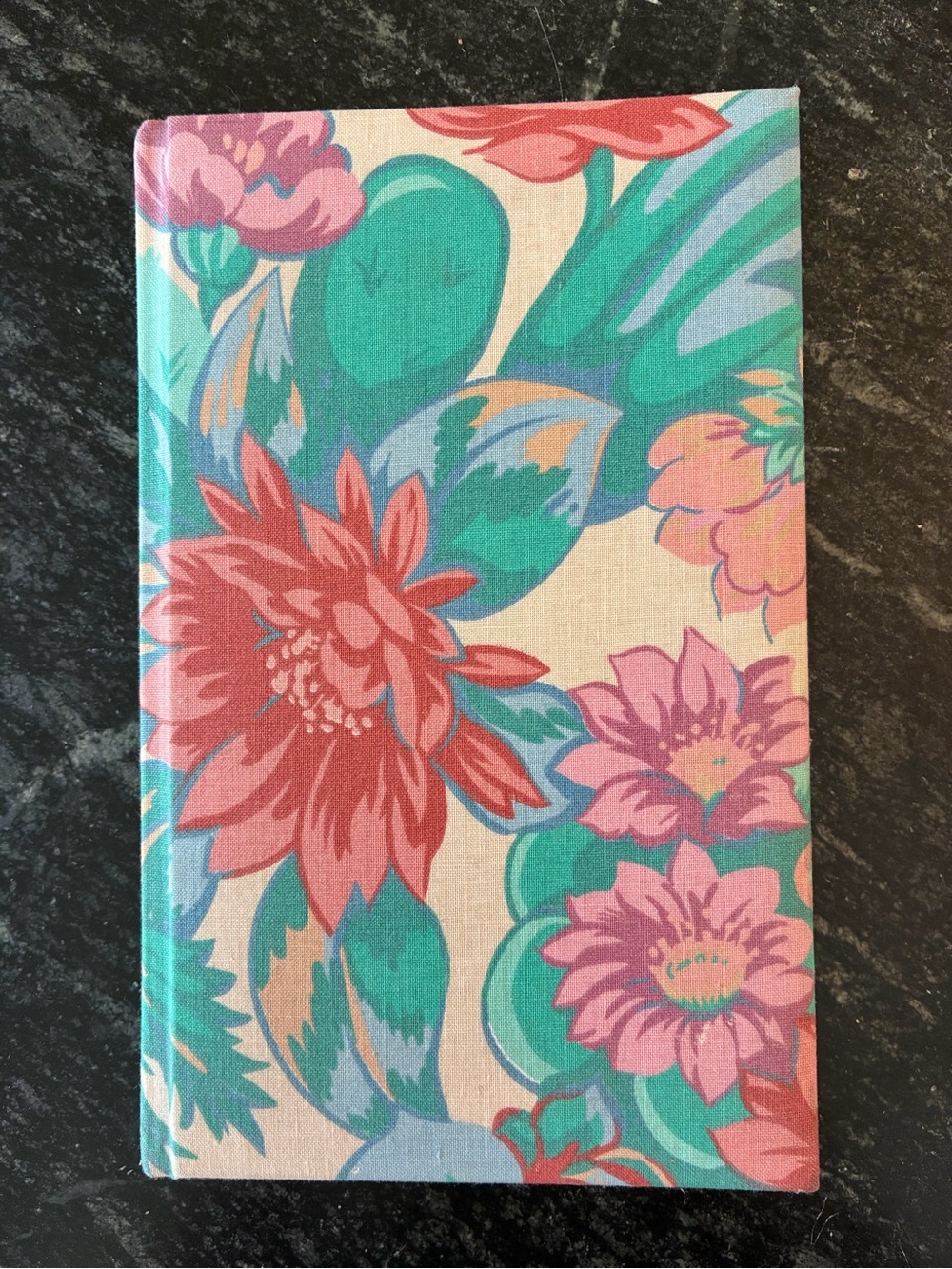 Vintage Markings by Thomas Nelson Floral Cloth Journal Cactus Flower